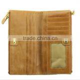 Genuine Leather RFID Blocking Security Women Purse With Double Zips /women Wallet thumbnail-3