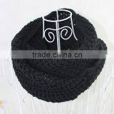 Europe and United States Popular Classic Solid Black Color Trendy Fashion Scarf thumbnail-1