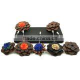 Handmade Men's Gifts Wood Brooch Wooden Flower Lapel Pins thumbnail-1