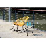 Modern Design Oversize Moon Chair Outdoor Rattan Wicker Garden Rocking Chair thumbnail-6