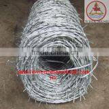 Hot Dipped 14 Gauge Galvanized Barbed Wire Fence