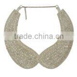 Rhinestoned Statement Collar Necklace thumbnail-2
