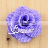 4 cm Mini Fabric Rose Flower, Handmade Satin Ribbon Petals Flowers. Chic Phone Applique thumbnail-5