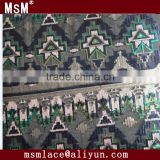 Hot !! wholesale sequin and beaded fabric high quality and low price