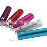 New Aluminum Shell Cell Phone Charger Power Bank 2200mah for Iphone