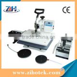 Combo t shirt printing machine 5 in 1 function heat transfer machine