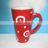 Factory Custom Red Ceramic Coffee Mug for Decoration Gift thumbnail-1