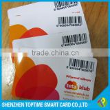 PVC loyalty card barcode card
