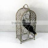 7 Places Vaulted Metal Wine Holder