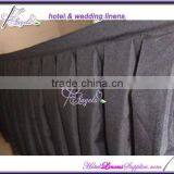Black Table Skirts for Weddings, Banquets, Parties, Trade Shows and Other Events-17' thumbnail-1
