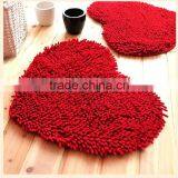 Microfiber Heart Shape Bedroom Mat thumbnail-2