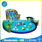 Inflatable pool water park inflatable water slide