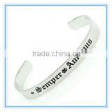 Stainless Steel Flat Curb Bracelet thumbnail-6