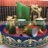 [Factory Direct Sales]Twelve Animal Zodiac Green Color Ceramic Wine Cup thumbnail-1