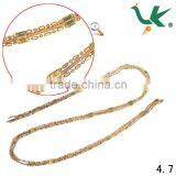 Fashion Round Snake Brass Chain Used for Imitation Jewelry, Custom Jewelry, Garment,Gift and Craft. thumbnail-1