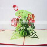 Viet Nam Lotus flower greeting pop up card