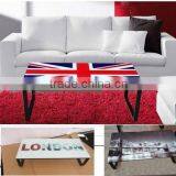 2015 Hot Sale Tempered Glass Black Leg Coffee Table thumbnail-4