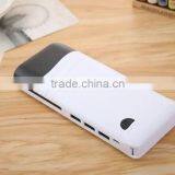 12000mAh fashionableTriple USB Out with Table Lamp Portable power bank