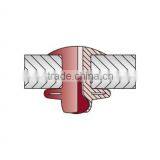 Folding Blind Rivet With Dome Head, Large Setting Head for Equal Distribution of Forces, Available With Neoprene Washer Too thumbnail-2