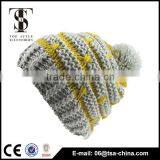 100%acrylic Jacquard Design Winter Knitted Beanie Hat for Girl thumbnail-2