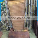 Indoor Decoration Rectangle Brown Stainless Steel Water Fountain for Sale thumbnail-2