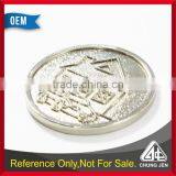 Best Selling Metal Cheap Custom Coin Euro Pound Silver Token thumbnail-2