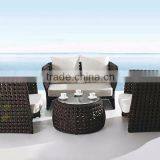 Wicker Outdoor Sofa Set With Round Table