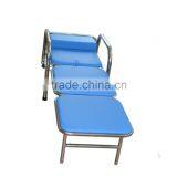 Steel Fold Out Medical Care Bed Chair With Wheels thumbnail-6