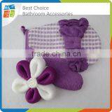 Eco-friendly Purple Bath Rugs Set thumbnail-1
