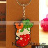 Rubber PVC Christmas Stocking Keychain For Christmas Festivals