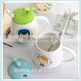 Ceramic Spear Design Mug With Leaf Lid thumbnail-3