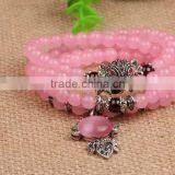 Natural Rose Quartz Crystal Beads Bracelets for Wedding Souvenir Wholesale thumbnail-3