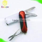 Orange TPR Handle Mini Pocket Knife With Keychain Ring Gift Knife thumbnail-3