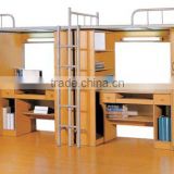 2012 HOT sale high qaulity steel school furniture/ bunk bed with locker