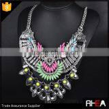 Boho Style Tibet Silver Feather Shape Alloy Necklace,Turkish Indian Alloy Necklace Statement Necklace thumbnail-1