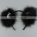 Hot Cosplay Party Dress Cat Ears Hairband Cat Tail Suit With Feathers thumbnail-2