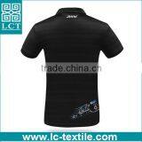 2016 Custom Made Hangtag Polo Black Mercerized Cotton T-shirt thumbnail-3