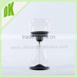 Gorgeous Large Clear Hourglass With Black Sand. Hourglass - 30 Minute Timer. Wholesale Custom Glass Sand Timer thumbnail-2