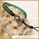 wholesale personalized braided leather bracelet