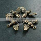 15x20mm Vintage Brass Bronze Bees Bugs Antiqued DIY Pendant Charm Supplies Findings 1810186 thumbnail-3