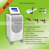 Guangzhou HETA Cavitation Vacuum Fat Belly reduction RF Radio Frequency faces wrinkles