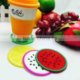 Bulk wholesale silicone fruit kinds anti slip tae cup mat