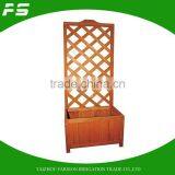 Commercial Foldable Rectangle Wooden Arched Trellis Flower Lattice Planter Pot thumbnail-1