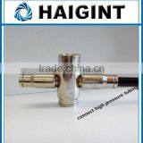 TY1730 Haigint High Pressure Copper Push-in Cross Connector Brass With Nickel Plated for Nylon Tubing and Stainless Steel Tubing thumbnail-2