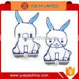 Multifunctional Cute QQ Penguin Shaped Stainless Steel Sticky Hanger Hooks 2pcs Set thumbnail-4