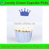 Bling Lovely Crown Cupcake Pick For Decoration Wedding Birthday Party Best Gifts thumbnail-4