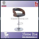 BAR00006 Wood and Leather Bar Chair, Hight Chair for Bar, Bar Stool Chair thumbnail-1
