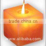 Himalayan Salt Candle Holder (Cube Shape) thumbnail-1