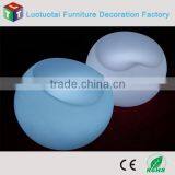 Plastic Living Room Furniture LED Round Sofa Set thumbnail-2