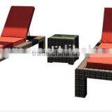 pe Rattan Furniture Outdoor Double Sun Lounger Cane Chaise Lounge thumbnail-1